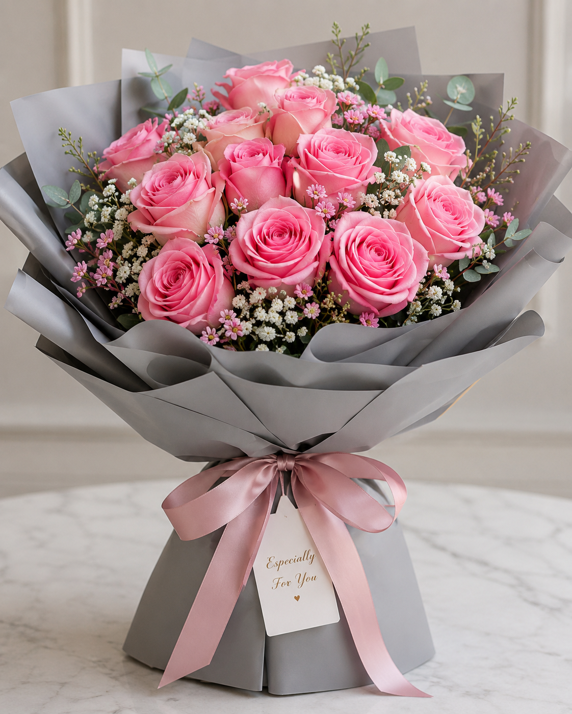 Pink Rose Bouquet