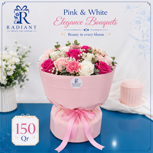 Pink & White Elegance Bouquet